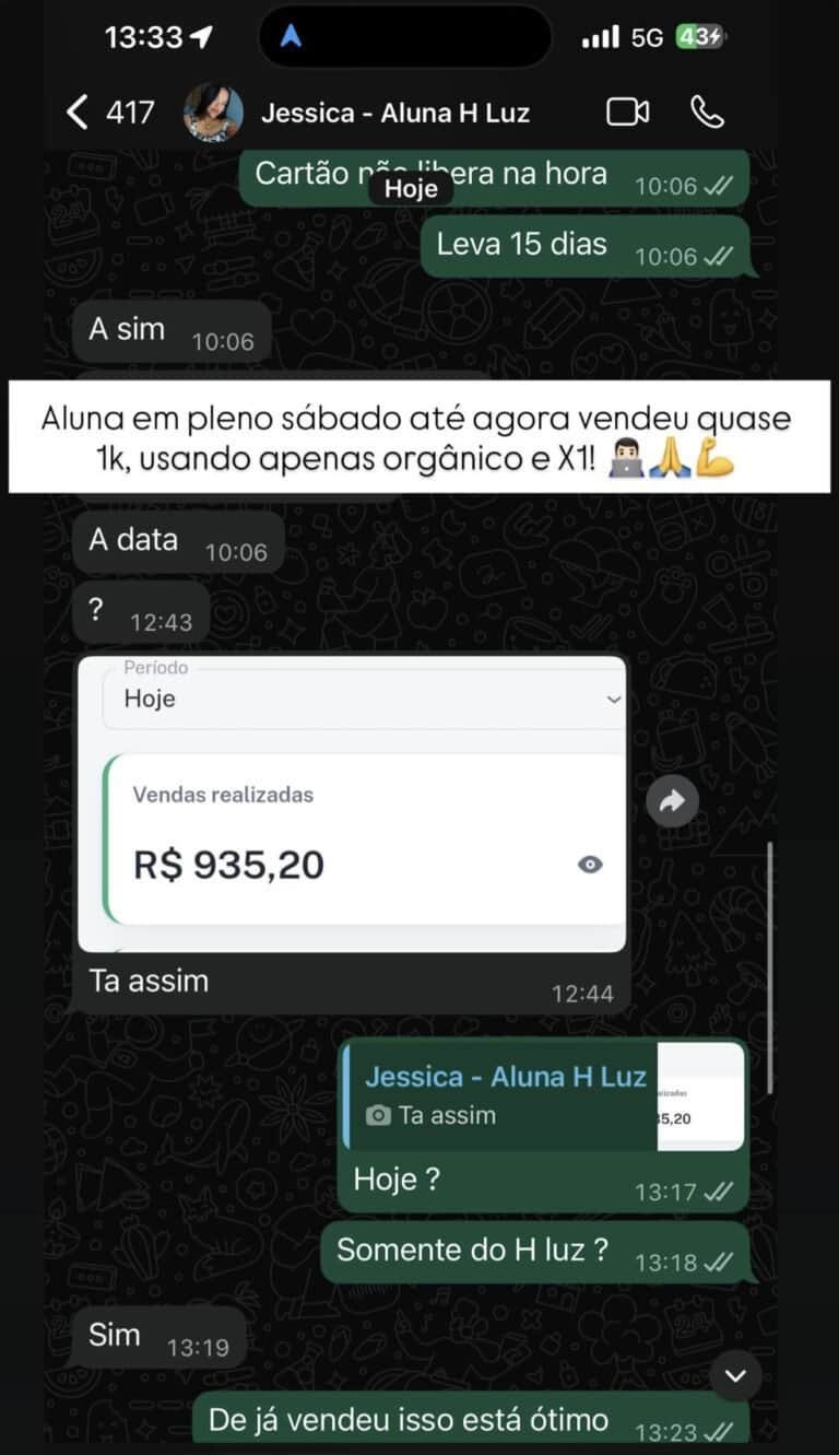 Vendedora de produtos orgânicos em feira com destaque para vendas e satisfação do cliente.