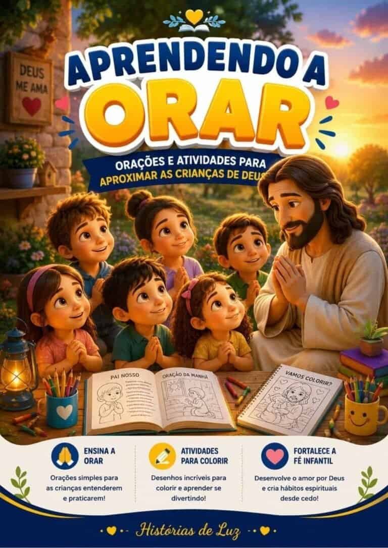 O ALT tag: Ensino de oração para crianças com Jesus em ambiente acolhedor e espiritual.